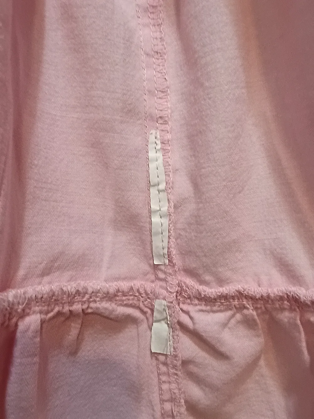 Zara Kids Pink Button-Front Tiered Dress